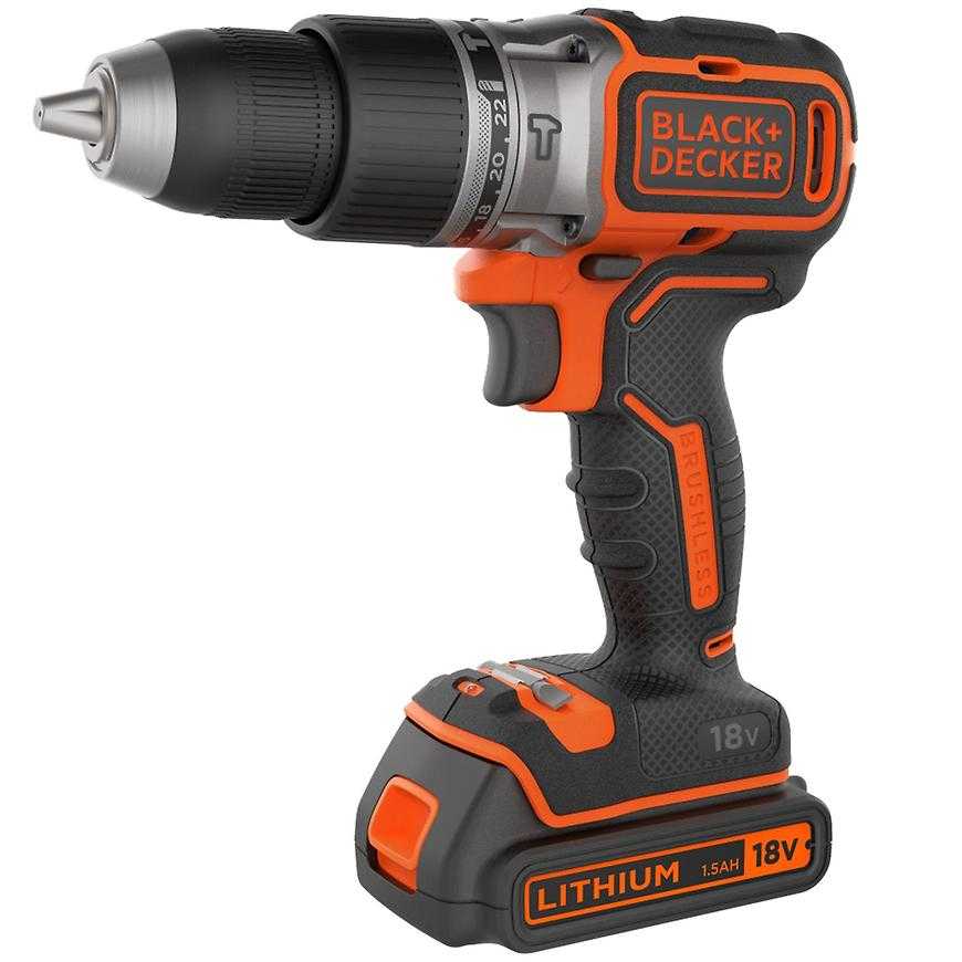 Aku vrtačka s příklepem Bezuhlíková  Black&Decker BL188K 18V Black & Decker