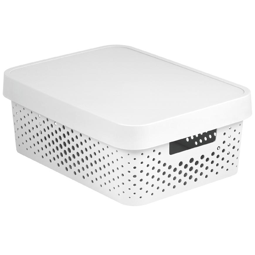 Box s víkem infinity 11l 229167 bílý Baumax