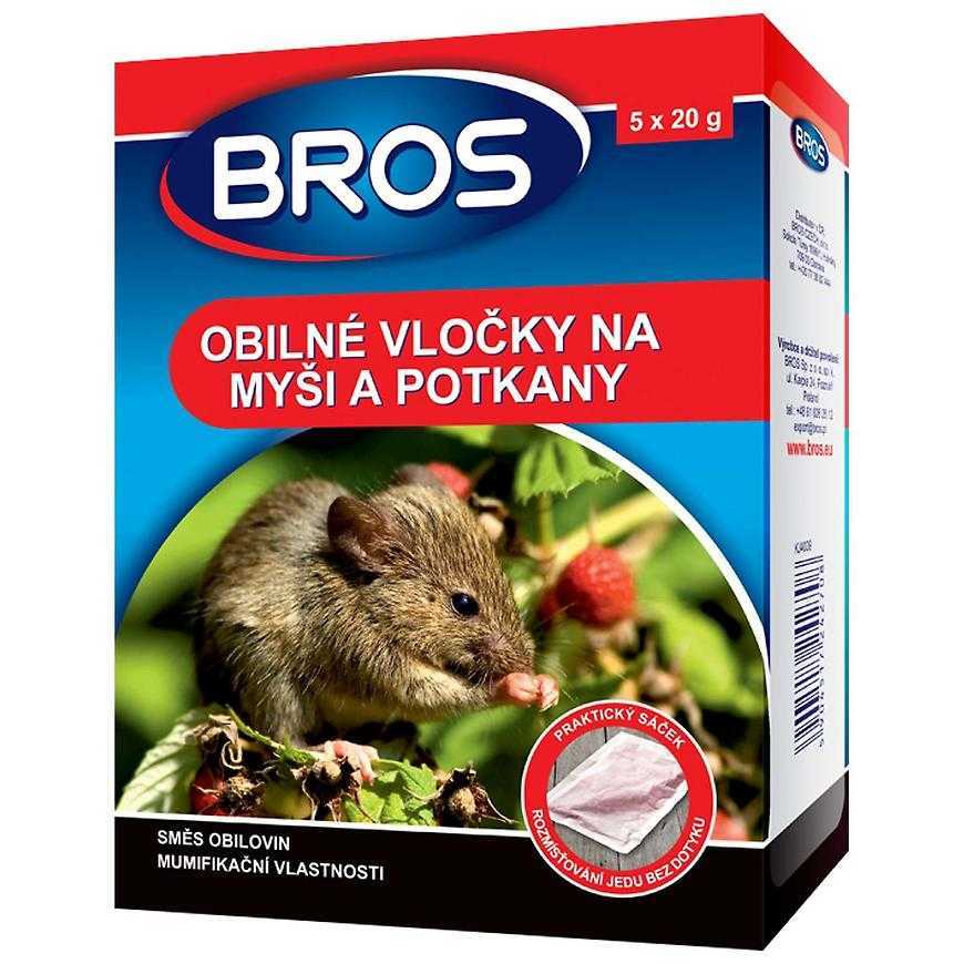 Bros obilné vločky na myši