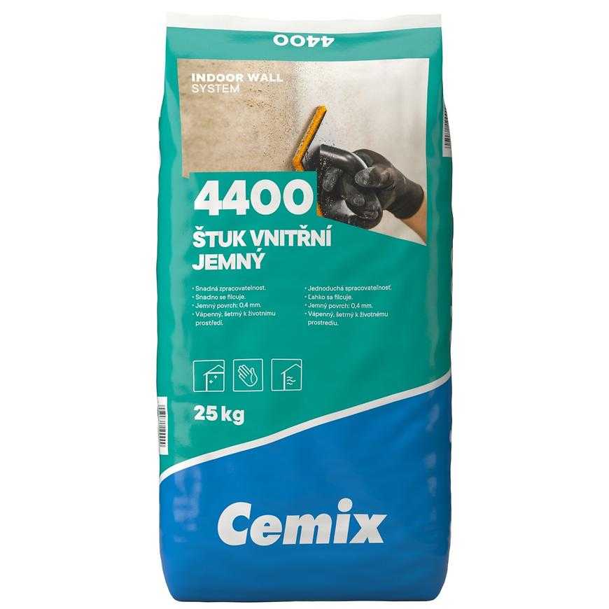 Cemix Štuk Vnitřní Jemný 25 kg Cemix