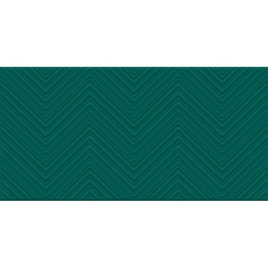Dekor Green chevron mat 30/60 REKT. Ceramika color