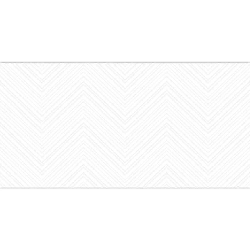 Dekor White mat chevron 30/60 REKT. CERAMICA COLOR