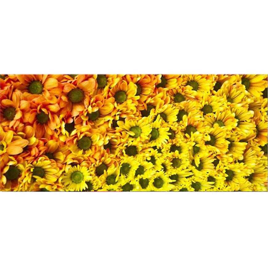 Dekor skleněný - žluté květy 20/50 Aqua Mercado