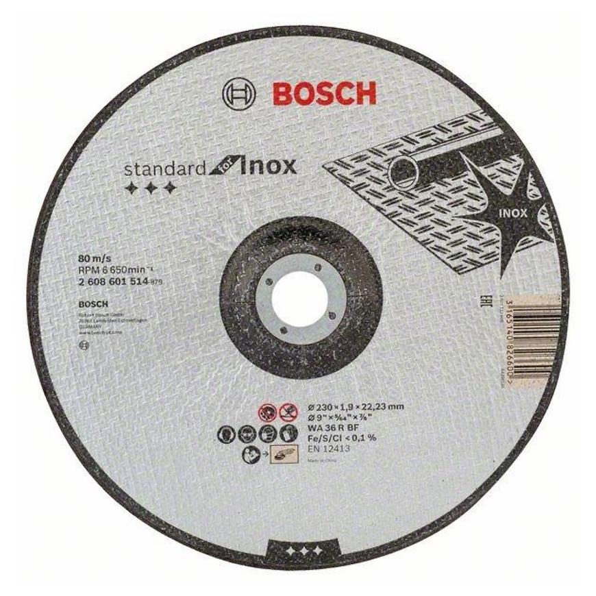 Dělicí kotouč profilovaný standard for inox 230mm x 1.9mm Bosch