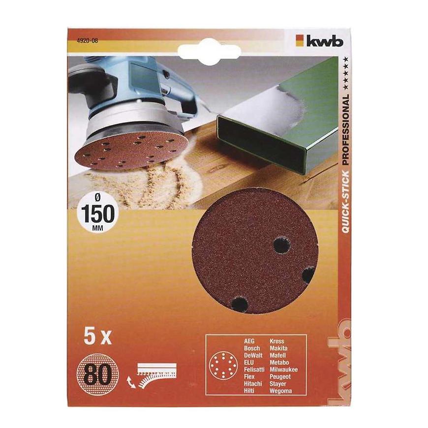 Děrovaný brus. papír k exc. brusce 150 K80 SB KWB