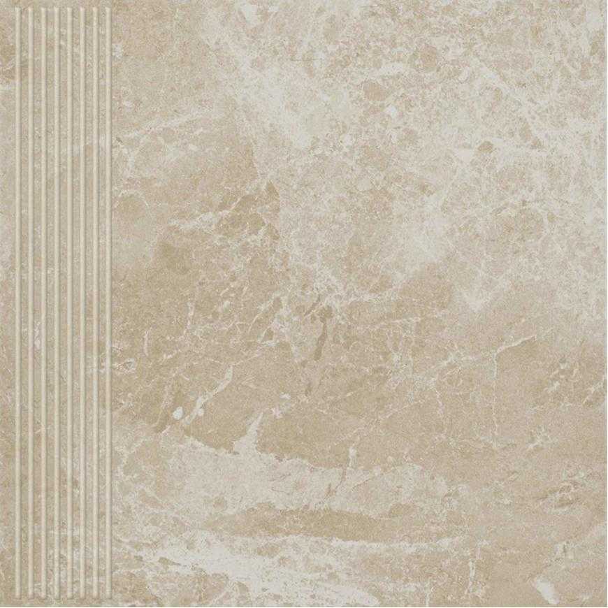 Dlažba Track beige schodovka 30/30 Ceramika Paradyz