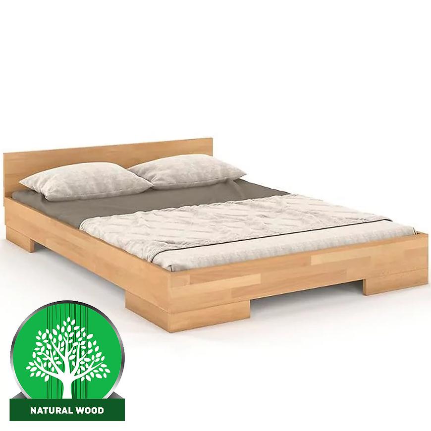 Dřevěná buková postel Skandica Spectrum Nízký 140x200 Přírodní Baumax