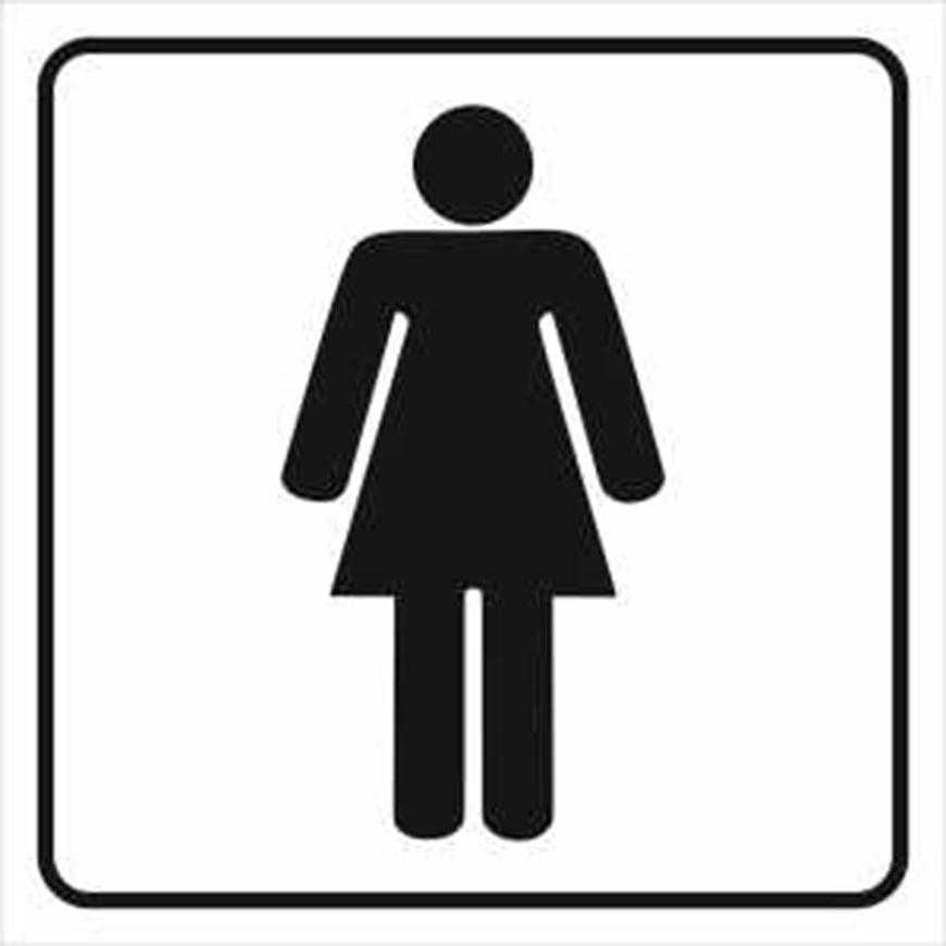 Fólie inverzní/transparentní – WC ženy Baumax