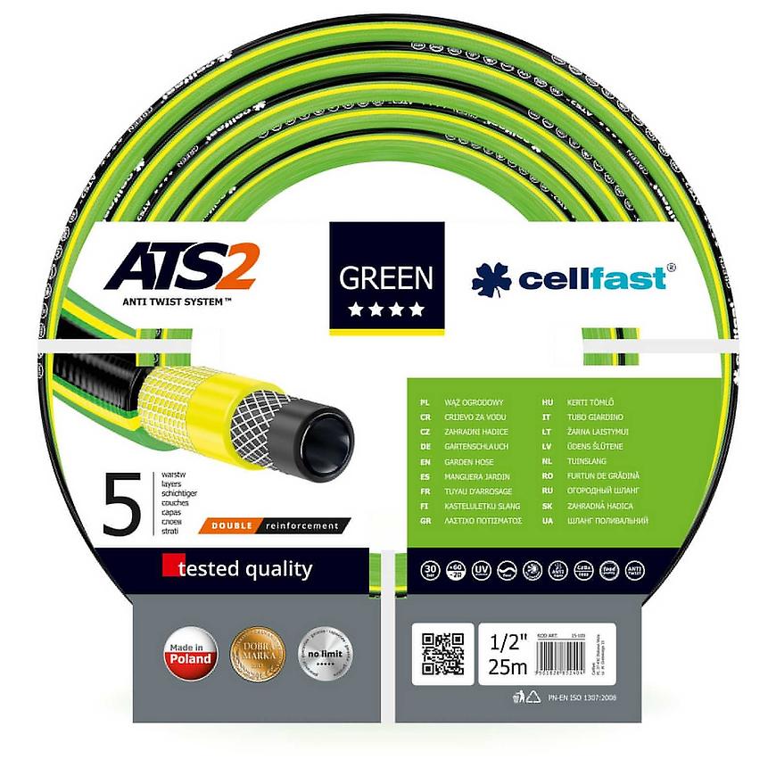 Hadice zahradní Green ATS 5 VRSTV 1/2 25mb 15-100 Cellfast