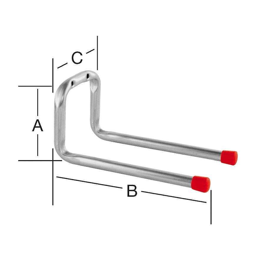 Hák dvojitý 78x198x92 zn Vormann