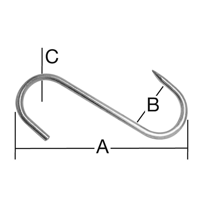 Hák na maso 140x5