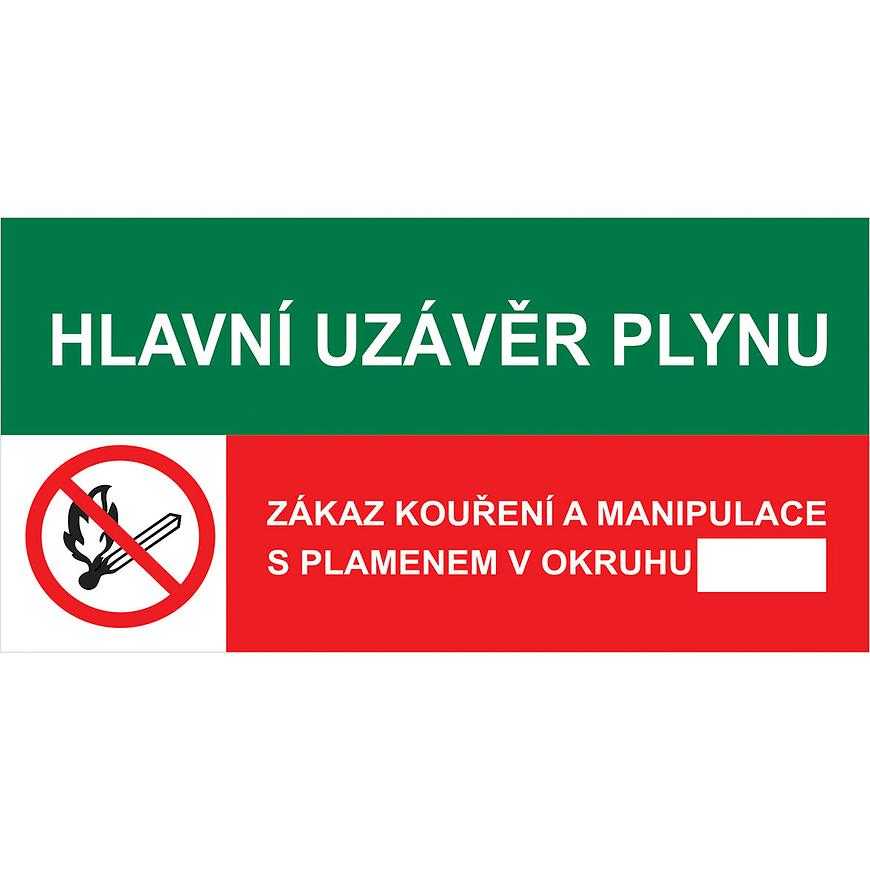 Hlavní uzávěr plynu. Zákaz kouření Baumax