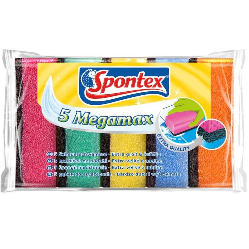 Houbička dvouvrstvá Megamax - 5 ks. Spontex Baumax