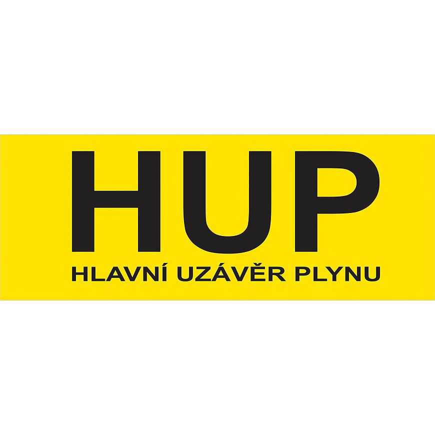 Hup - hlavní uzávěr plynu (zkratka) Baumax