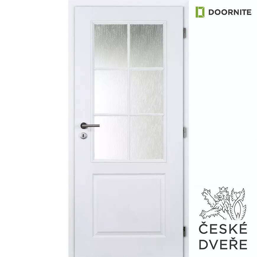 Interiérové dveře Aulida 2/3 Sklo Bílé 60P DOORNITE