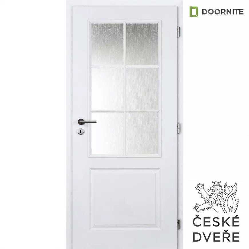 Interiérové dveře Aulida 2/3 Sklo Bílé 80P DOORNITE