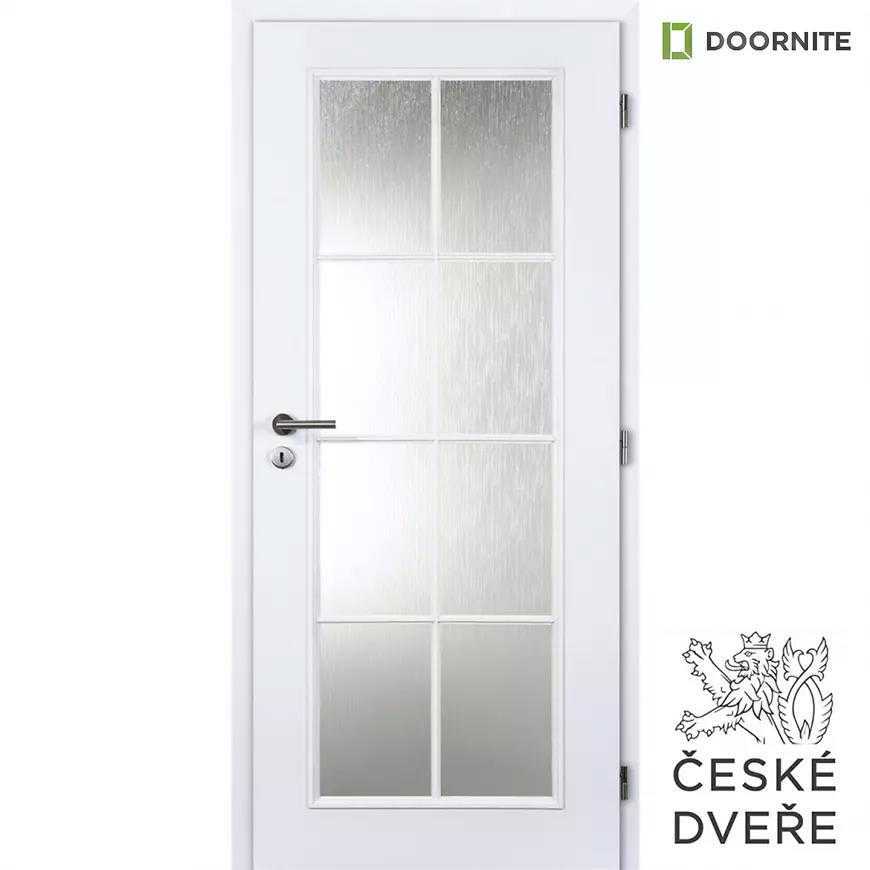 Interiérové dveře Elida Sklo Bílé 60P DOORNITE