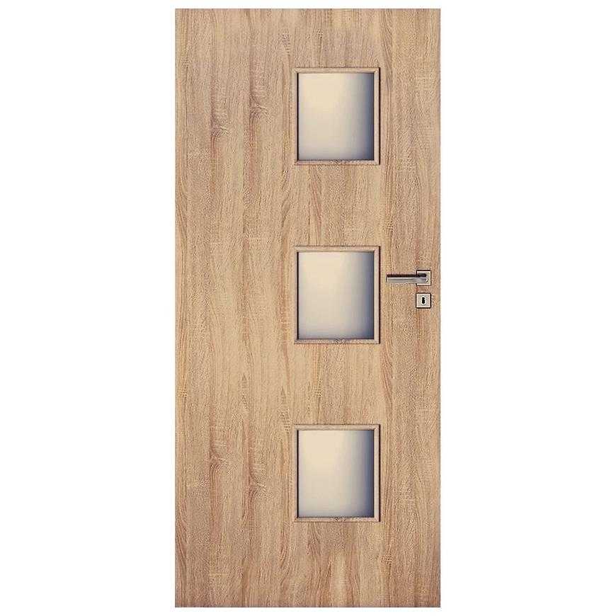 Interiérové dveře Trio 3*3 90L dub sonoma Baumax