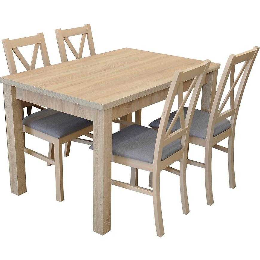 Jídelní set Samuel 1+4 Dub Sonoma 120x80 Baumax
