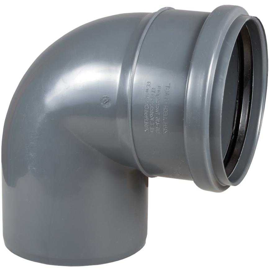 Koleno šedé 110 mm x 45 Prevex