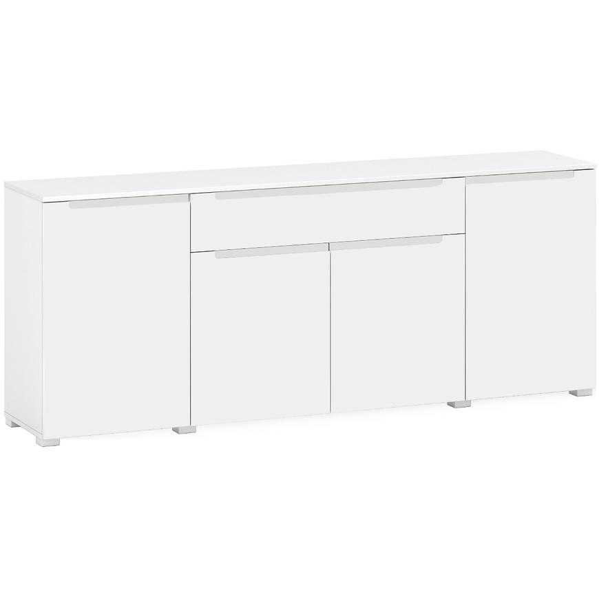Komoda Hill 200cm Bílý Lesk/ Bílý Baumax