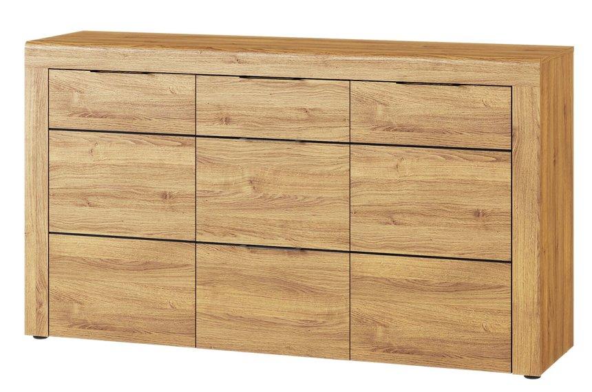 Komoda Kama 151 cm Dub Camargue/Černý Mat Baumax