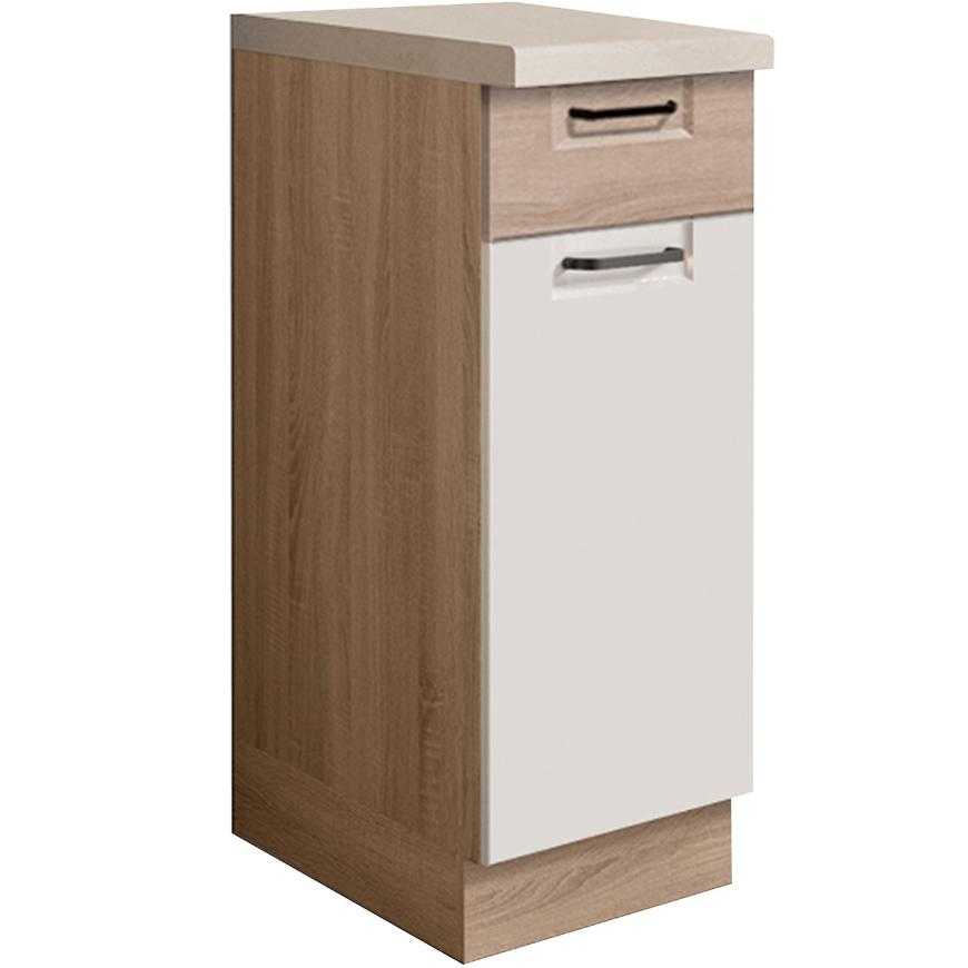 Kuchyňská Skříňka Favorit  1D Sonoma/White/Sonoma Baumax