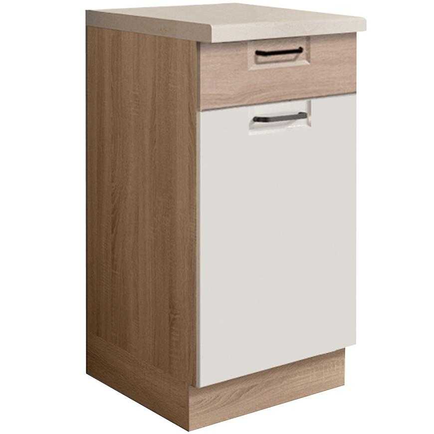 Kuchyňská Skříňka Favorit  2D Sonoma/White/Sonoma Baumax