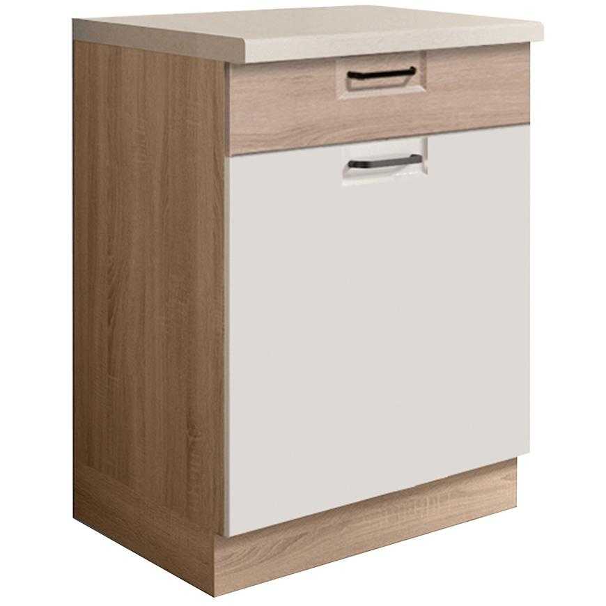 Kuchyňská Skříňka Favorit  5D Sonoma/White/Sonoma Baumax