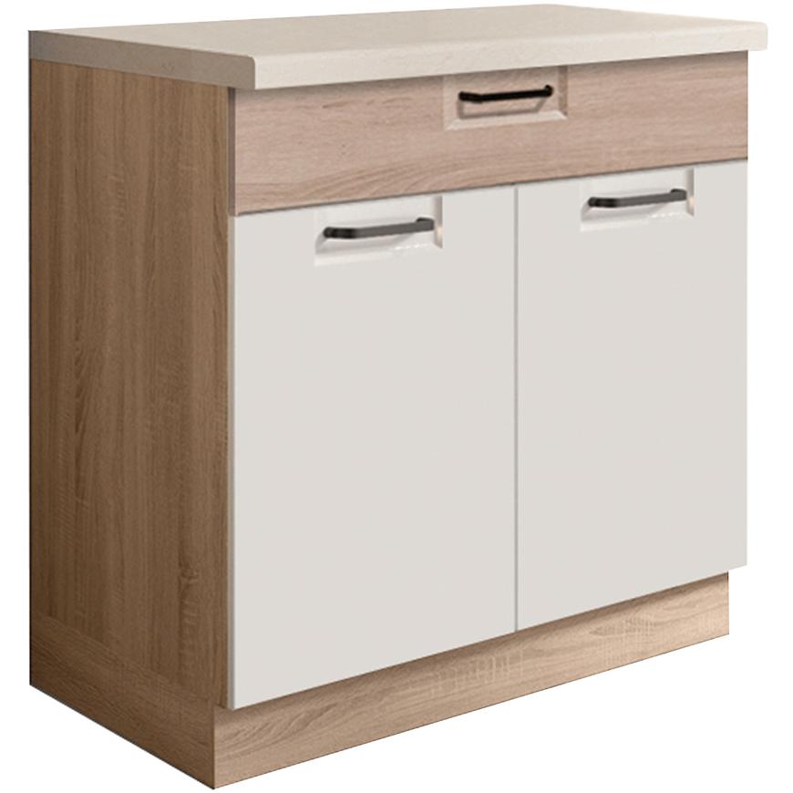 Kuchyňská Skříňka Favorit  6D Sonoma/White/Sonoma Baumax