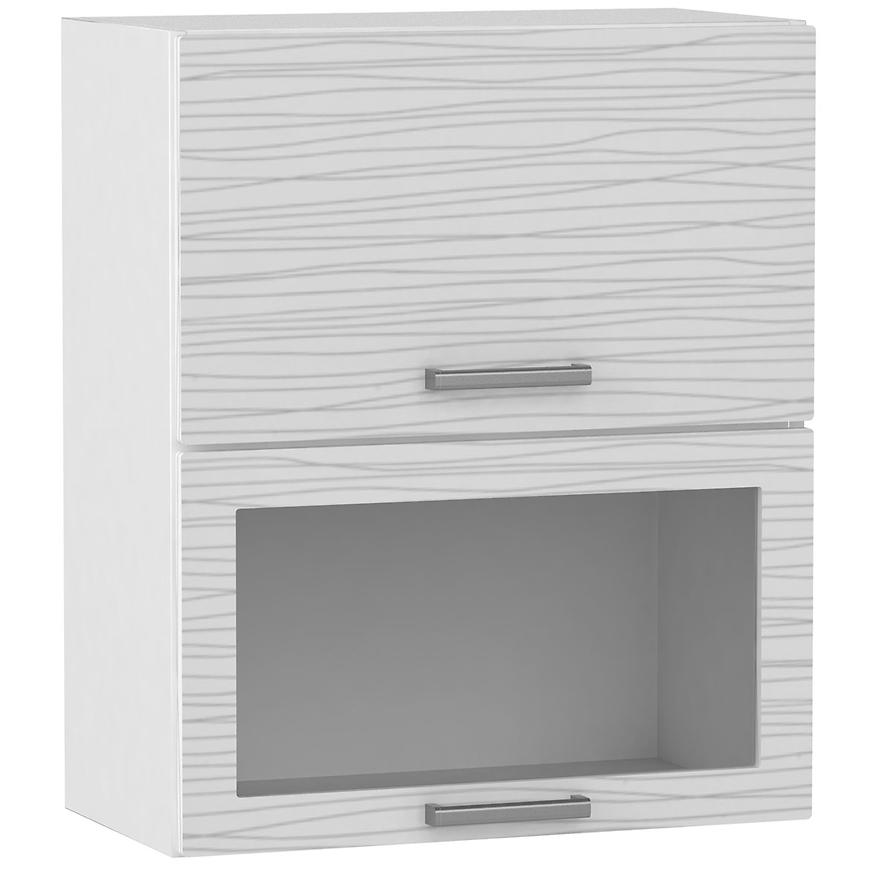Kuchyňská Skříňka Megan Bílá/Černý Hologram WS60 GRF/2 SD Baumax