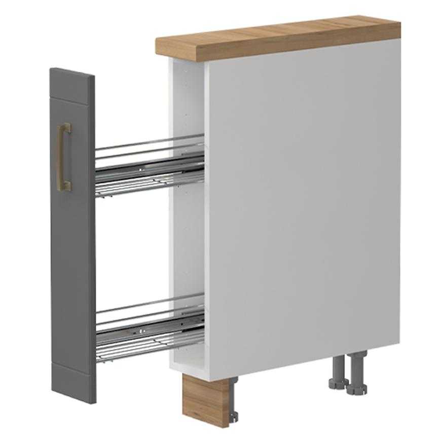 Kuchyňská Skříňka Tara R-15-1k/4 graphite mat Baumax
