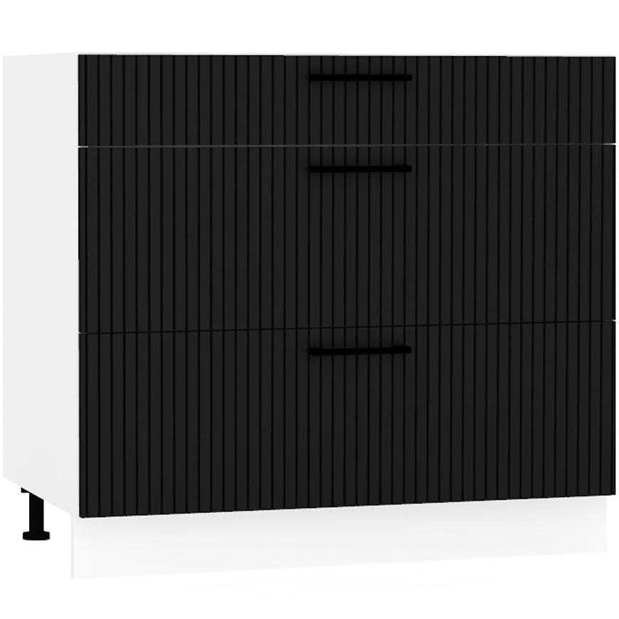 Kuchyňská skříňka Kate d90pc s/3 černý puntík Baumax
