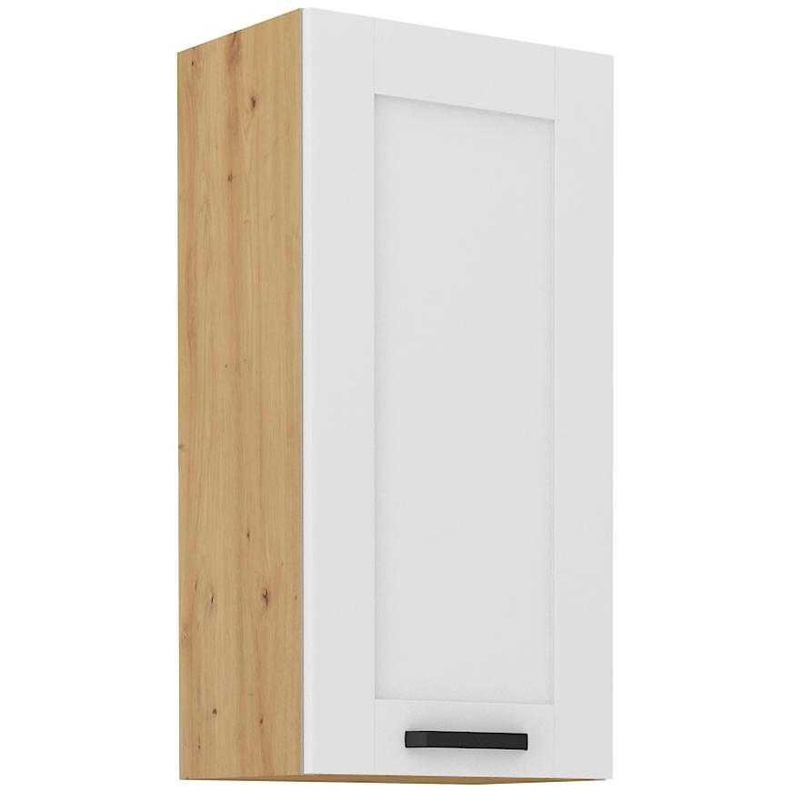 Kuchyňská skříňka LUNA bílá mat/artisan 45g-90 1f Baumax