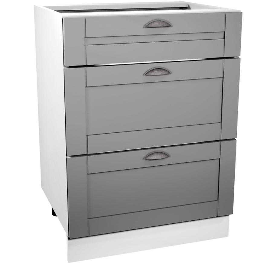 Kuchyňská skříňka Linea D60S3 Grey Baumax