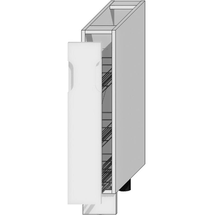 Kuchyňská skříňka Zoya D15 bílý puntík/bílá s cargo košem Baumax