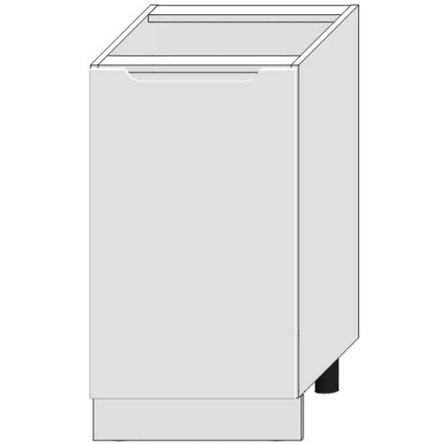 Kuchyňská skříňka Zoya D45 Pl bílý puntík/bílá Baumax