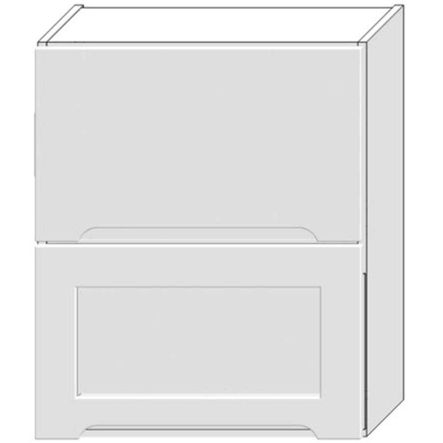 Kuchyňská skříňka Zoya W60grf/2 Sd bílý puntík/bílá Baumax