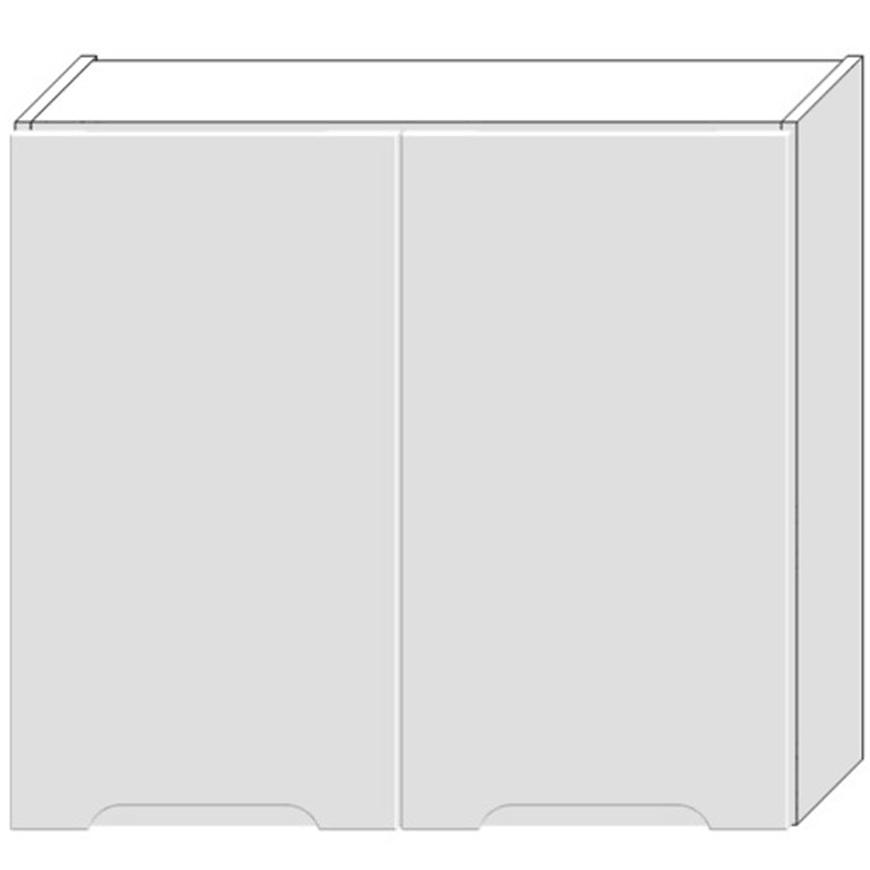 Kuchyňská skříňka Zoya W80 bílý puntík/bílá Baumax