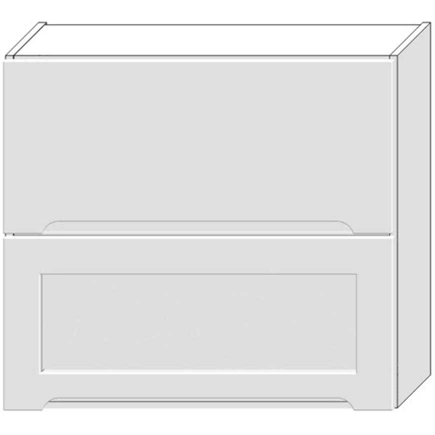 Kuchyňská skříňka Zoya W80grf/2 Sd bílý puntík/bílá Baumax