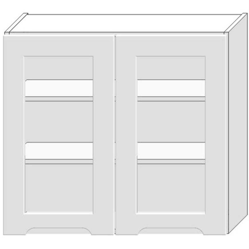 Kuchyňská skříňka Zoya Ws80 bílý puntík/bílá Baumax