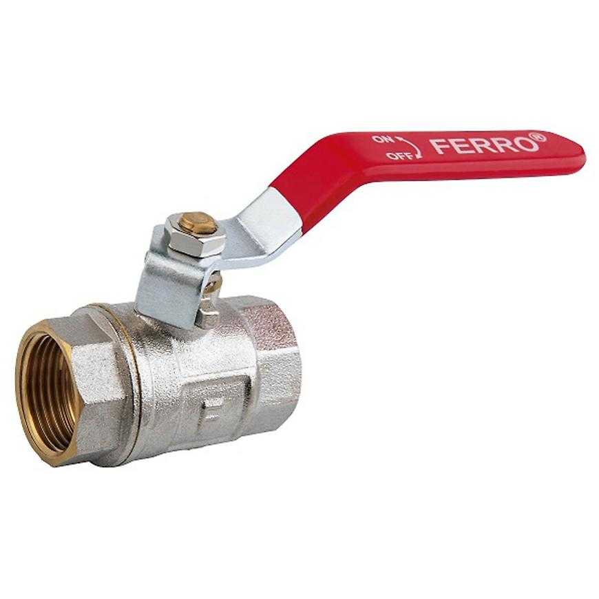 Kulový plnoprůtokový kohout 1/2˝ - páka Ferro