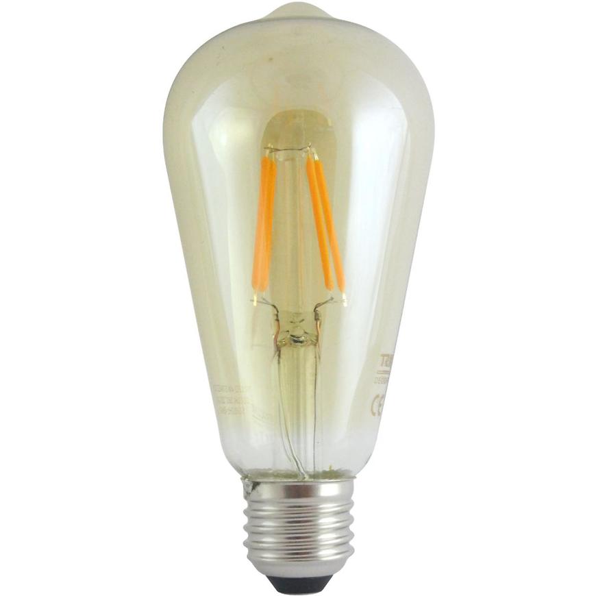 LED žárovka  4W E27 gold decor filament  2000K Trixline