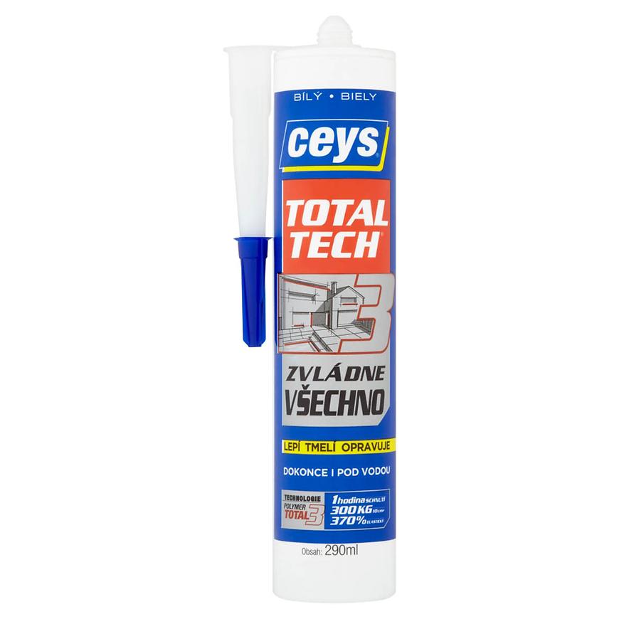 Lepidlo a tmel Ceys Total Tech bílý 290ml Ceys