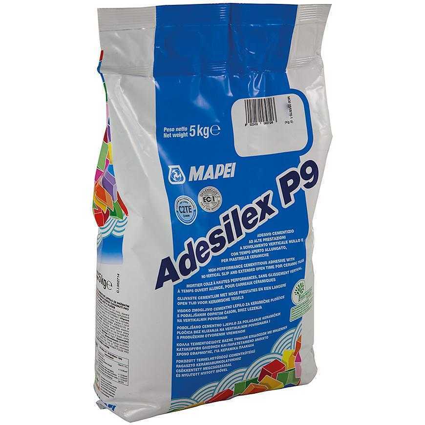 Lepidlo na obklady a dlažbu Mapei Adesilex P9 C2TE 5 kg šedé Mapei