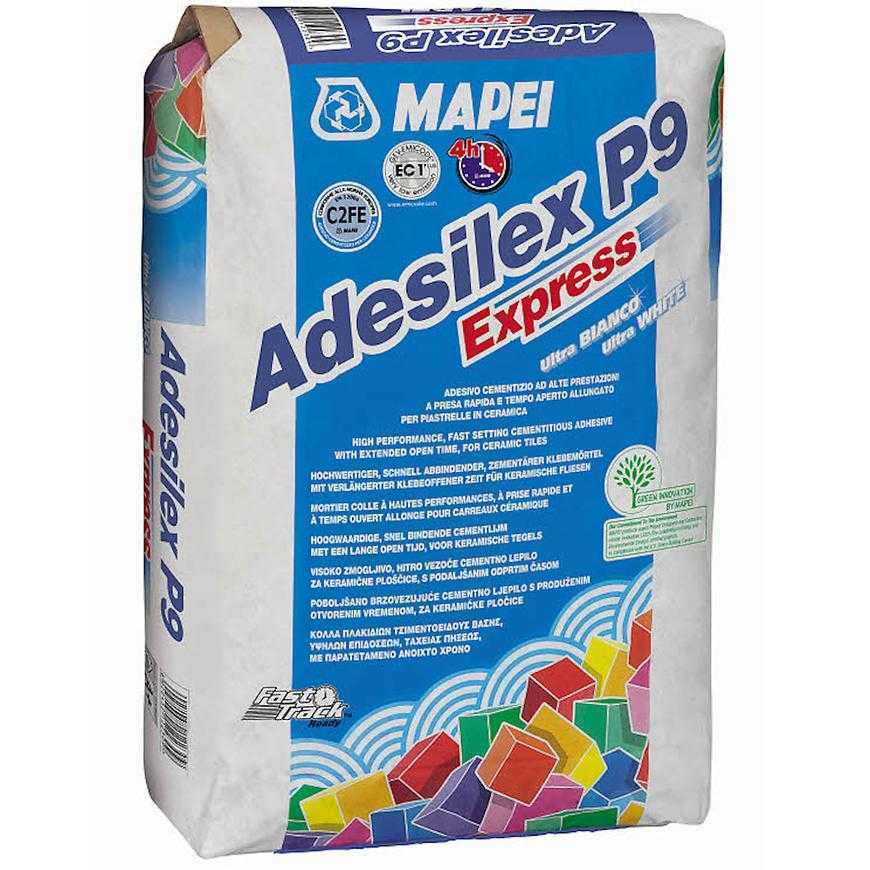 Lepidlo na obklady a dlažbu Mapei Adesilex P9 Express C2TE 25 kg šedé Mapei