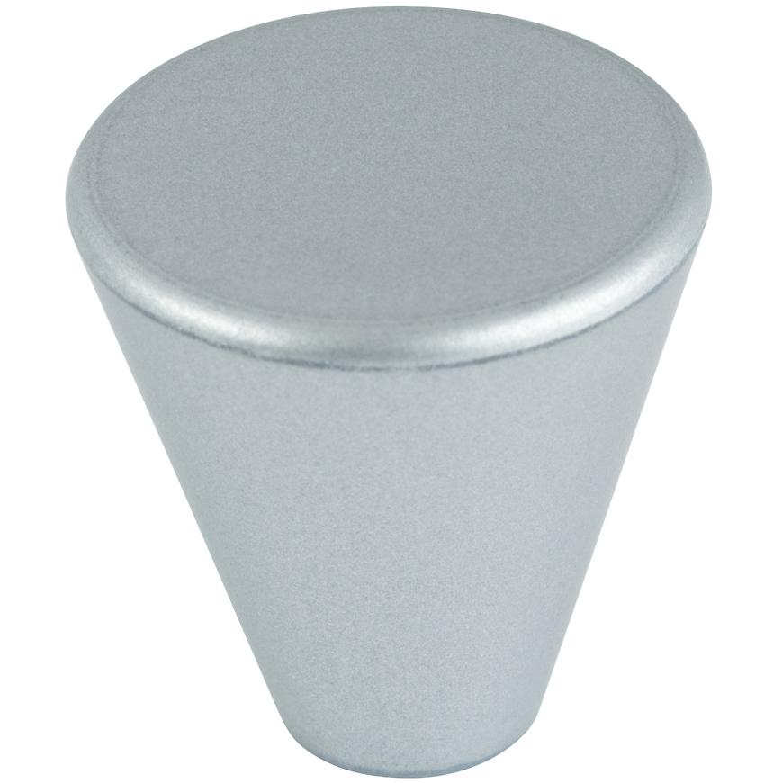 Nábytková knopka o 23 mm plast stříbrná Walteco
