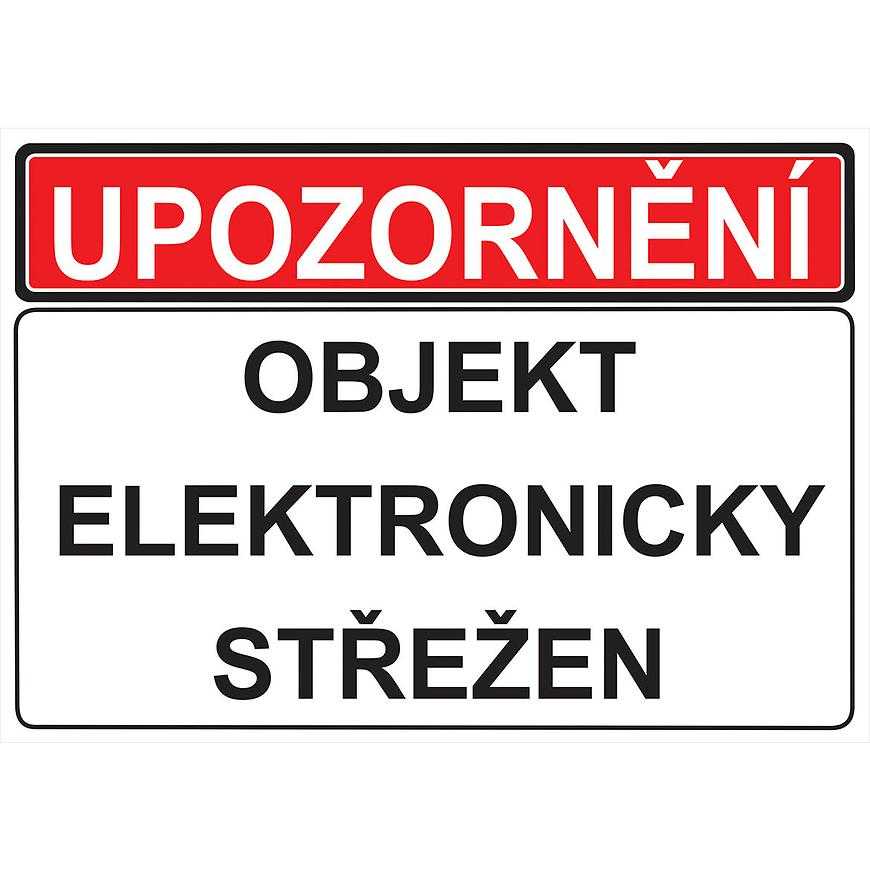 Objekt elektronicky strezen 210x148mm Baumax