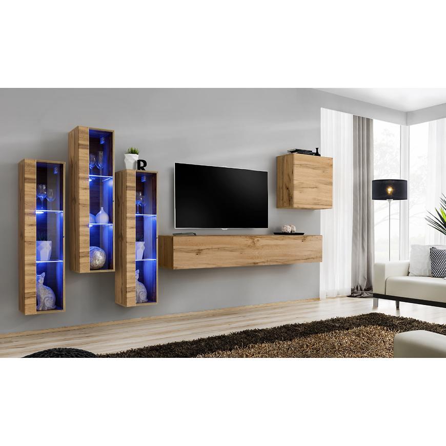 Obývací Stěna Switch Sklo+Led Xiii Wotan Baumax