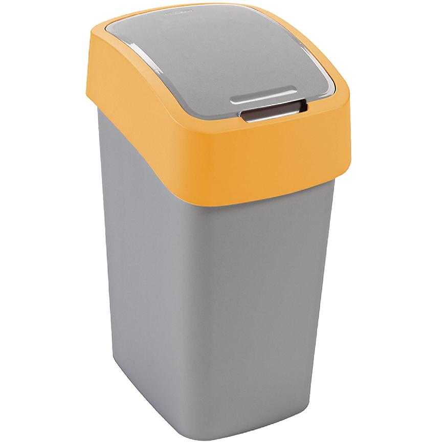 Odpadkový koš flip bin 10l 190168 stříbrno/oranž. Baumax